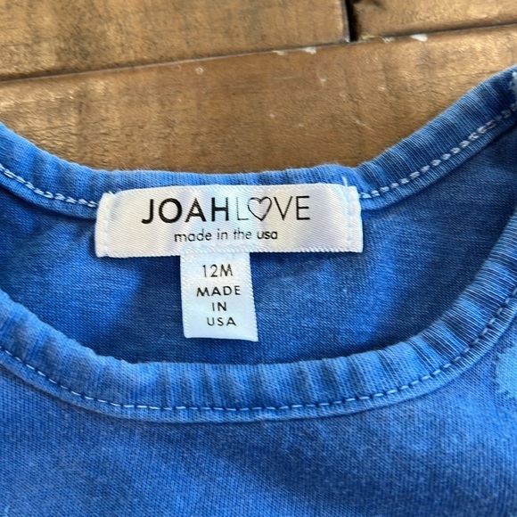 Joah love blue splatter romper - Picture 5 of 7